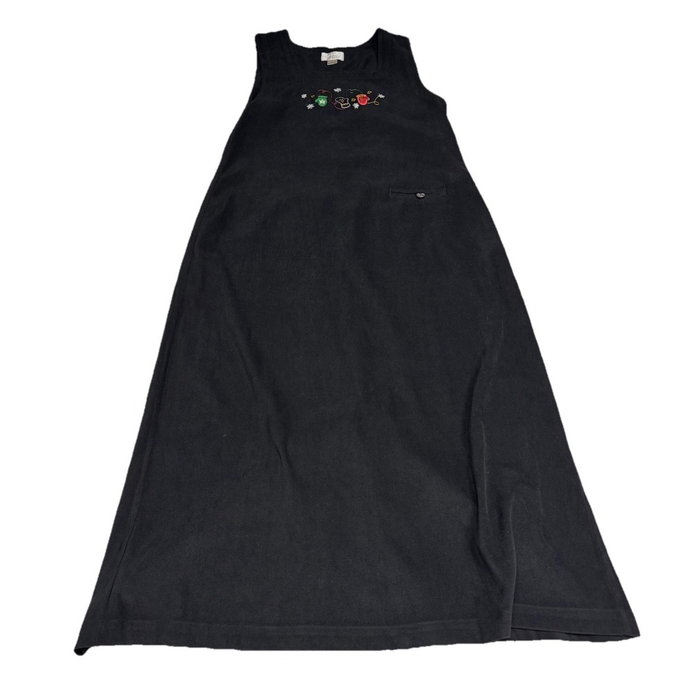 Christopher & Banks women's Small Winter Mittens jumper dress Modest Black